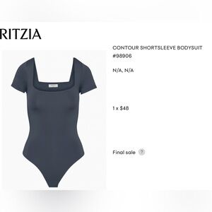 Aritzia navy bodysuit